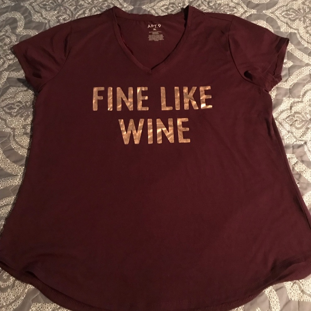 Burgundy “fine like wine” shirt